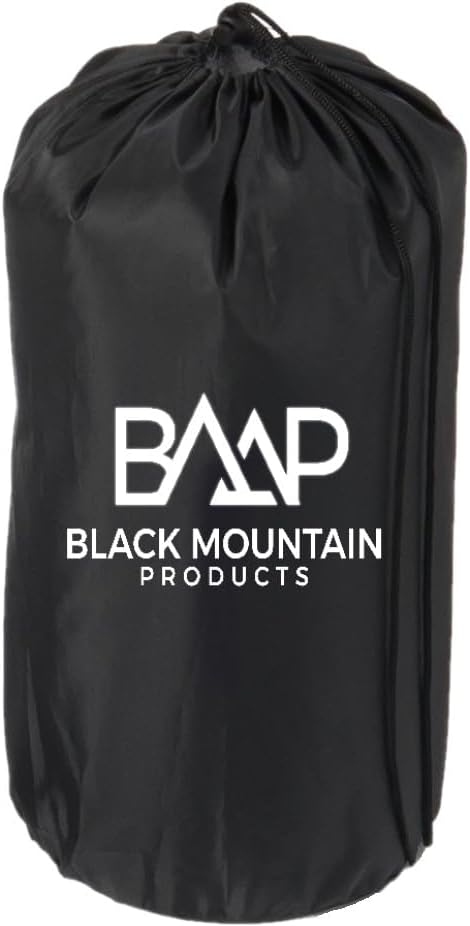 Black Mountain Products Acupressure Mat with Pillow & Carrying Bag - Acupressure Mat for Trigger Pt. Massage Therapy, Black