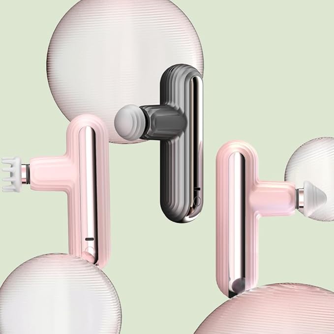 Mini Massage Gun, Pocket-Sized Deep Tissue Massager Gun, Portable Percussion Muscle Massager Gun, Convenient, Easy and Practical, Ultra Small & Quiet Muscle Massage (Dark Grey)