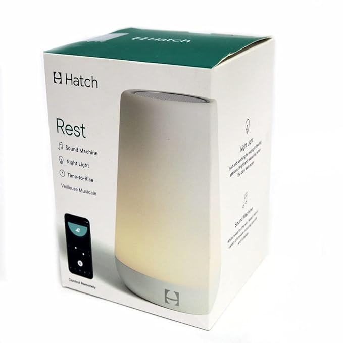 Hatch Rest Baby Sound Machine, Night Light (White, Rest 1st Gen)