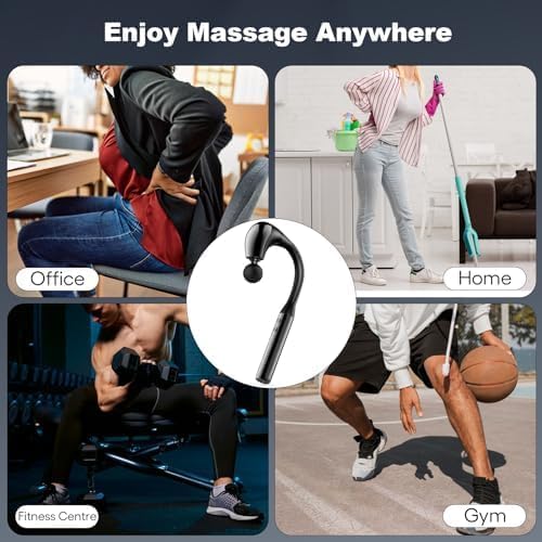 Massage Gun Deep Tissue with Extended Handle Revolutionary U-Shaped Back Massager Body Massager for Neck,Shoulder,Leg