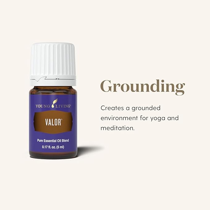 Young Living Valor Essential Oil - Empowering Blend with a Harmonious Blend of Black Spruce, Blue Tansy, Camphor Wood, Geranium, and Frankincense - 5ml Bottle for Courage and Confidence