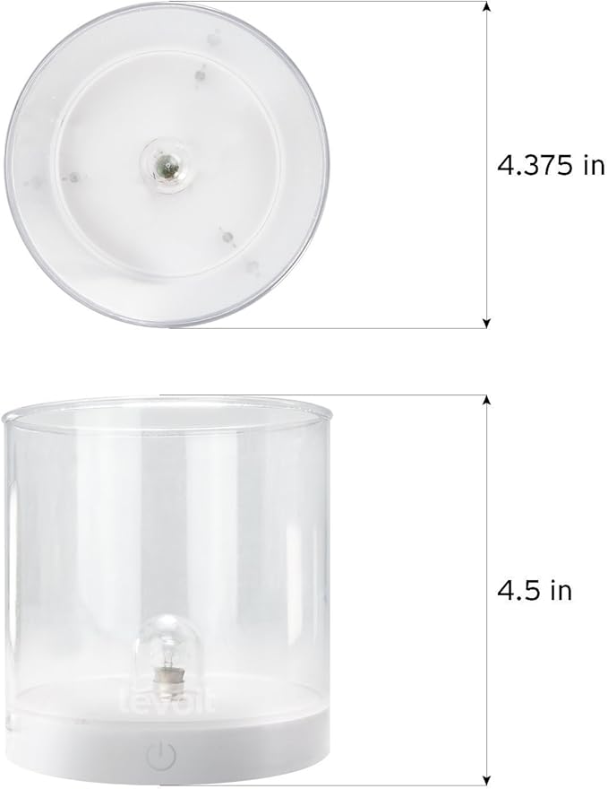 LEVOIT Himalayan Salt Lamp Crystal Rock, Hymilain Sea Salt Lamps, Pink Crystal Salt Rock Lamp,Gift Lamp, Night Light,(ETL Certified) Dimmable Touch Switch, Cora