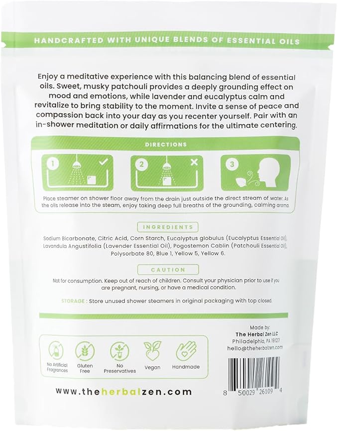 Recenter Shower Steamers Aromatherapy for Relaxing - USA Made Valentines Day Gift for Her and Him - Lavender & Eucalyptus Shower Bomb Tablets – Soothing Natural Essential Oils (10 Pack)