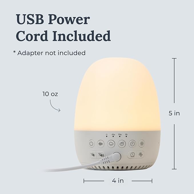 Yogasleep Light to Rise White Noise Sound Machine & Sleep Trainer with Night Light. Sleep Aid for Baby & Toddler, 30 Soothing Sounds Including Lullabies & Nature Sounds, Registry & Nursery Must Have