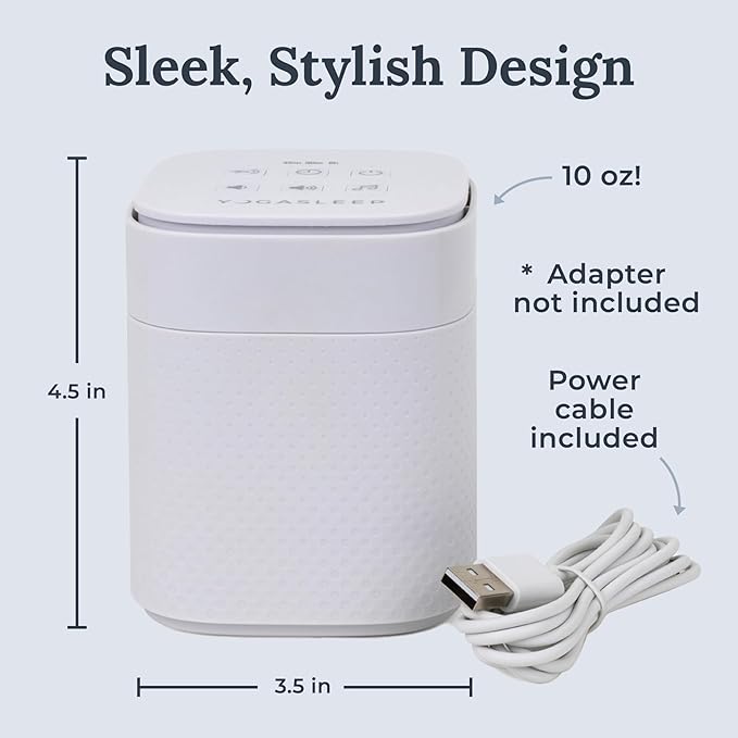 Yogasleep Pawzz White Noise Machine for Dogs, Home & All Pets. with Integrated Bark Sensor, 6 Automatic Relaxing Natural Sounds, Help Keep Pets Calm, Anti-Barking with Training, Noise Canceling