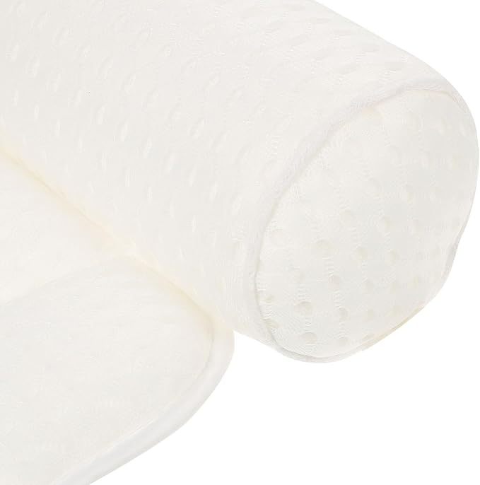 Ciieeo Bath Pillow for Tub with Soft Mesh Fabric, Non-Slip Suction Cups, and Washable Elegant Pattern – 1pcs Spa Tub Cushion for Relaxing Bathtub and Home Bathing