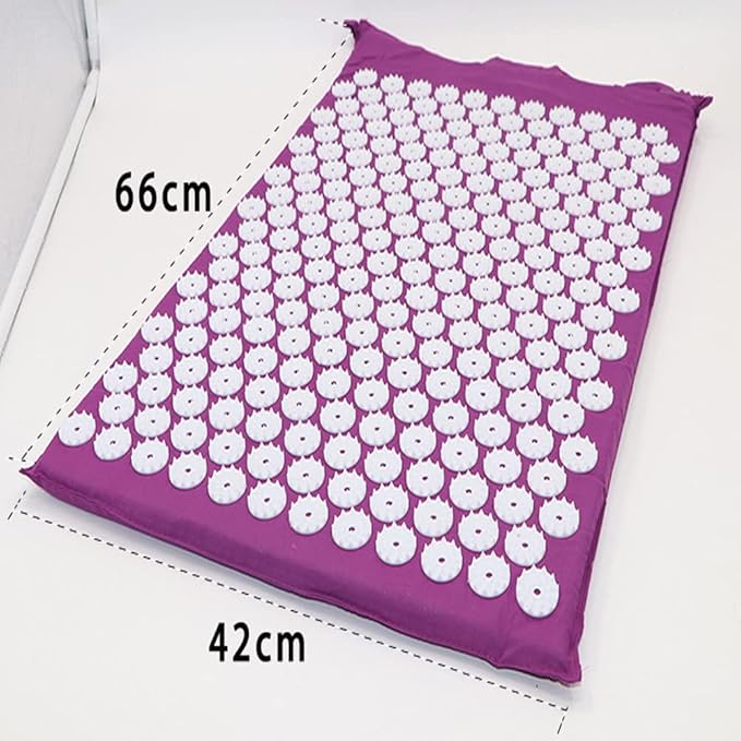 Acupuncture Massage Mat Yoga Mat Acupressure Mat Acupuncture Mat Sports Mat (White)