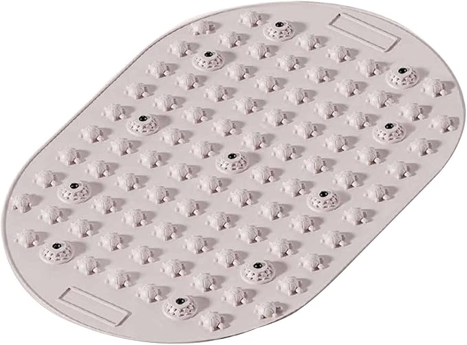 Generic Foot Pressure Point Acupressure Mat Non Slip Easy to Clean Pressure Point Mat for Jogging Fitness Home Gym Use Workout Office, Gray