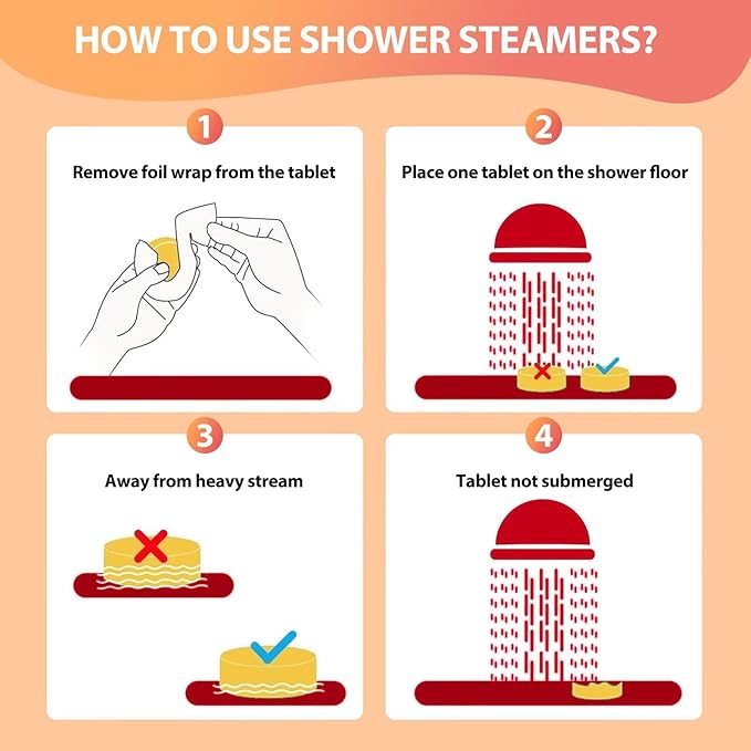 Shower Steamers Aromatherapy with Essential Oils - 12 Pack Birthday Gifts for Women Mom Wife, Relaxation Stress Relief, Self Care, Home Spa, Valentines Day Gifts for Her, Easter Basket Essentials