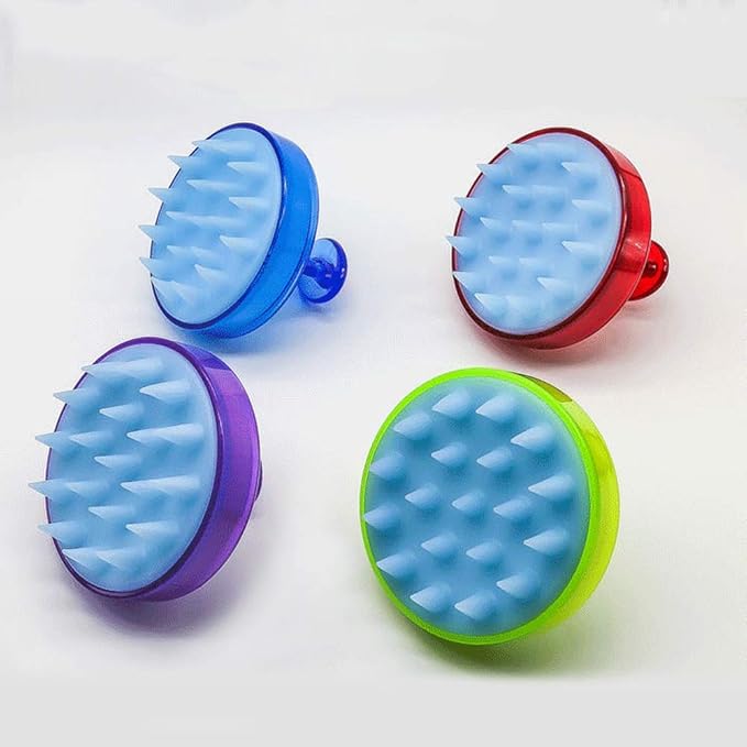 Scalp Massager Shampoo Brush INVODA Soft Silicone Bristles for Dandruff Removal & Hair Growth, Waterproof Wet/Dry Use, Men, Women & Pets