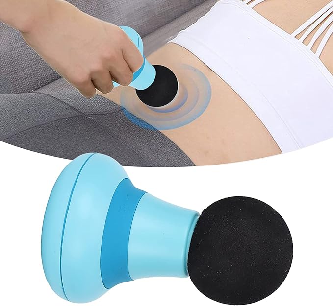 Mini Massage Gun, Portable Mini Massager USB Charging Electric Handheld Personal Massager with 6 Speed Vibration, Deep Tissue Muscle Massager Fascia Gun for Relaxation Muscles Relief Pain (Blue)