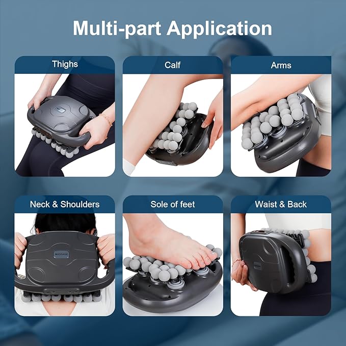 IeBilif Massage Gun, 42 Head Foot Back Neck Shoulder Massager with 9 Adjustable Multi-Modes & Intensities, Fascia Gun for Athletes, Birthday Gifts for Men