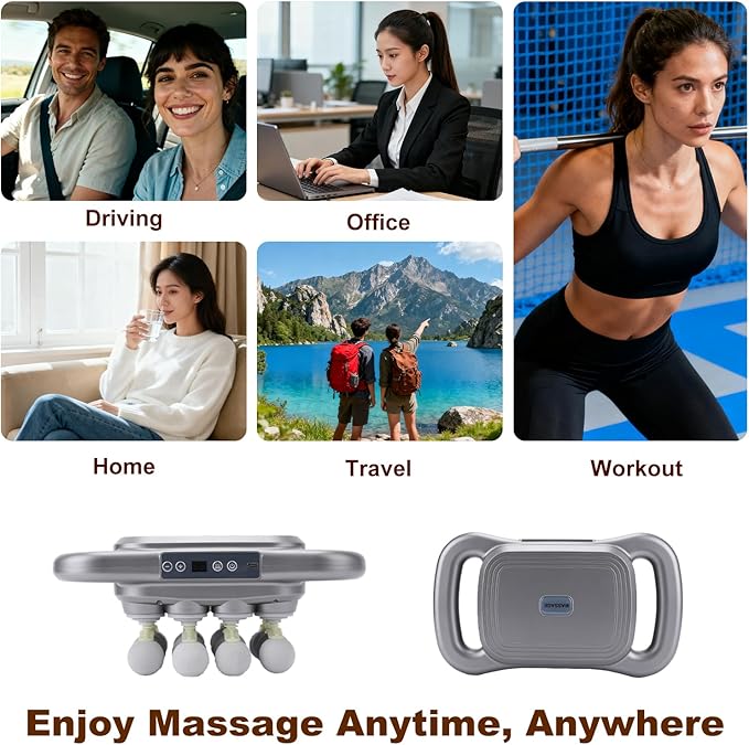 16-Head Massage Gun Set, Deep Tissue Percussion Massager with 9 Modes and 9 Adjustable Intensities,Quiet Muscle Massage Gun for Back,Shoulders, Legs, Foot, Body Muscle Pain Relief, Dark Grey