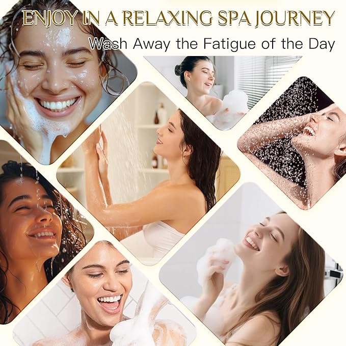 Shower Steamers Aromatherapy, Birthday Gifts for Women Wife Her, 16 Pack Shower Bombs with Natural Essential Oil & 2 Pack Massage Oil for Moisturizing, Self Care Relaxation Home Spa