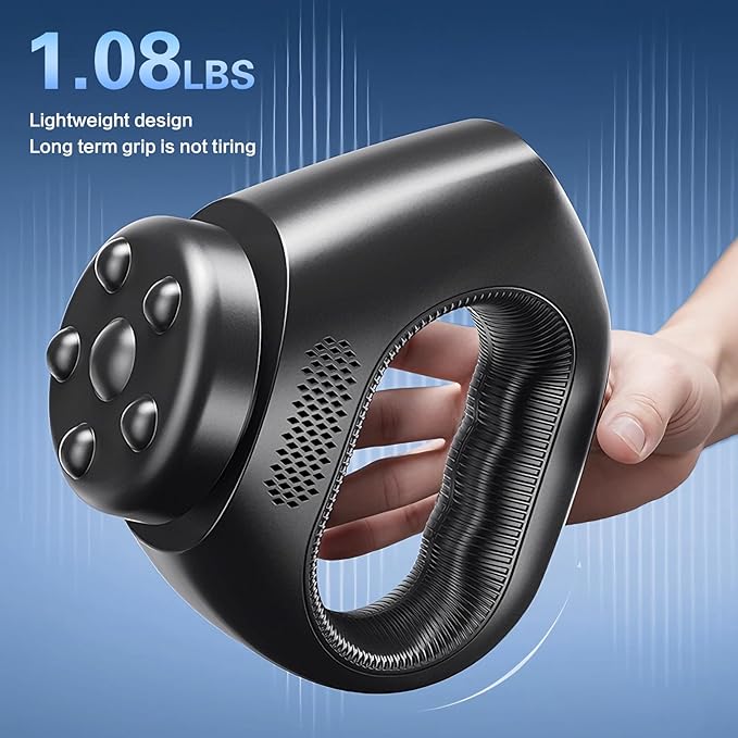 3D Rotating Massage Gun, Cordless Deep Tissue Body Massager with 30 Speeds & 6 Modes for Muscle Recovery & Body Sculpting, Handheld Electric Massager for Back Neck Shoulder for Women & Men