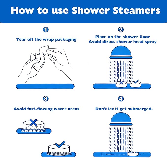 Shower Steamers Aromatherapy 12 Pack Shower Bombs with Essential Oils, Morning Refresh and Evening Relax Set, Birthday Valentines Gifts for Her Women, Self Care, Relaxation Home Spa Gift