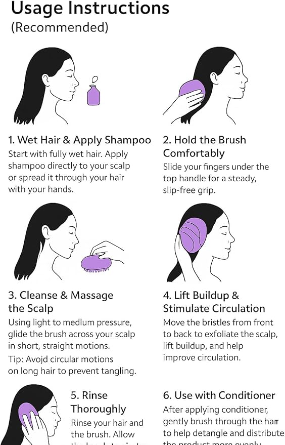 Detangler Hair Brush with Firm Bristles (4×3 in) – Dry & Wet Shampoo and Conditioner Scalp Massager for Deep Cleansing, Exfoliating & Dandruff Control. Multi-Use for Hair, Beard & Scalp (2PC Beige)