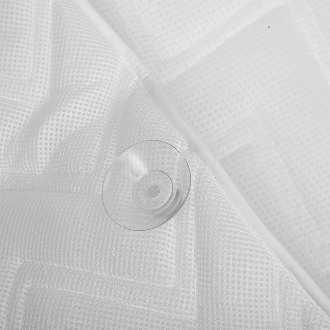 Zerodeko Bathtub Pillow with Suction Cups, Large 3D Breathable Mesh Bath Cushion with Head and Neck Support, Non-Slip Tub Pillow for Relaxing Spa and Bathing