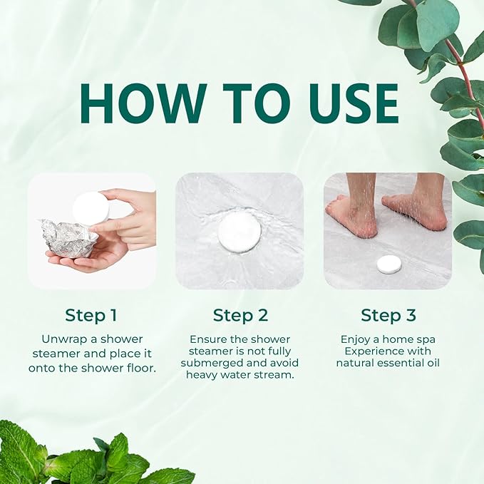 Shower Steamers Aromatherapy 18 Pack, Menthol & Eucalyptus Shower Bombs with Natural Essential Oils, Easter Basket Stuffers Gifts for Him, Birthday Gifts for Men Boyfriend Dad Teen Boys