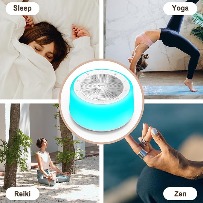 Kipcush Automatic Tibetan Singing Bowl Sound Machine – 11 Healing Tones, Touch Control Night Light, Smart Timer & Memory, Plug-in Sound Therapy Device for Yoga, Meditation, Sleep & Stress Relief