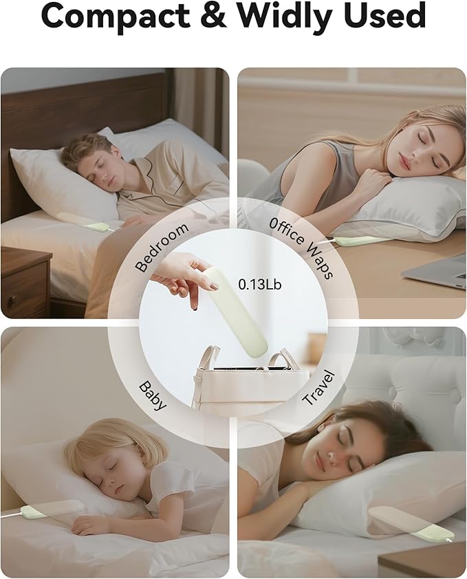 Pillow Speakers, Bone Conduction Sleep Headphones with Wired Remote, Bluetooth 5.4 for Podcasts, Audiobooks, 36 Built-in Sleep Sounds White Noise Machine for Adults, Kids, Side Sleepers