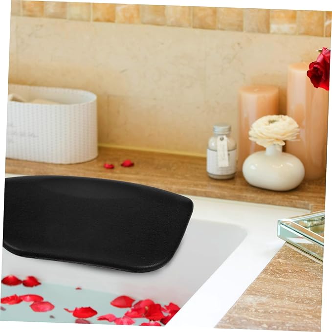 Mobestech Bath Pillow with Suction Cups for Bathtub Head and Neck Support Removable Spa Cushion for Soaking Tub 10.43 X 6.1 X 1.97 Inches Comfortable and Easy to Clean