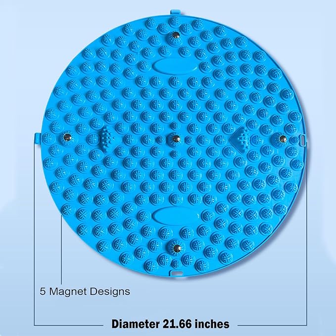 Foot Acupressure Mat Large 21in Foot Massager Mats Reflexology Feet Massage Pad with Magnetic, Anti Fatigue Office Standing Mats, Relief Feet Pain for Elderly Students and Office Workers