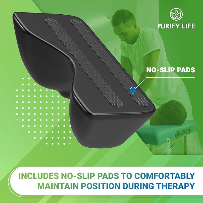 Occipital Release Tool for Pivotal Therapy & TMJ Device – Cervical Traction Pillow for Neck, Shoulder, and Back Pain Relief - Tension Headaches, Firm Foam Cradle, Craniosacral Therapy, Trigger Points