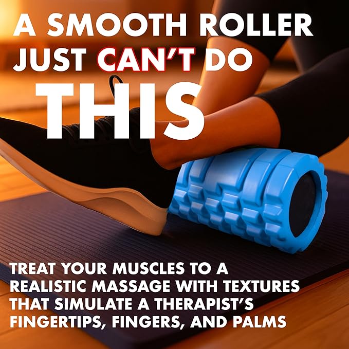 321 Strong Foam Roller - Medium Density Deep Tissue Massager for Muscle Massage and Myofascial Trigger Point Release, with 4K eBook