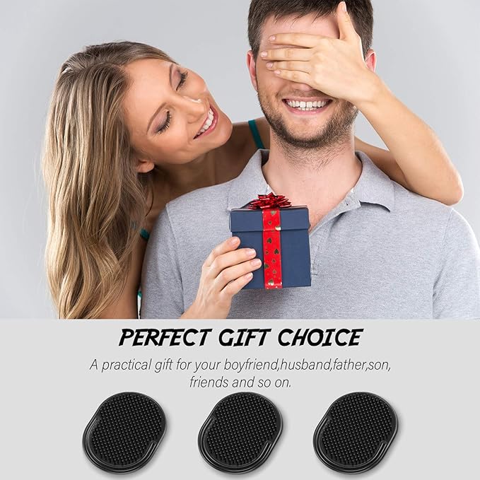 Patelai 6 Pieces Pocket Palm Combs Pocket Brush, Shampoo Brushes, Scalp Massager Hair Brush Comb for Men Travel