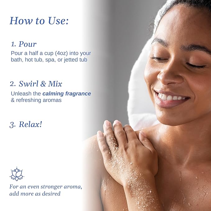 Relax Spa & Bath, Epsom & Dead Sea Salts, Aromatherapy Bath Salts for Hot Tub, Bath, or Spa, Infused with Magnesium, Tropical Rain Scent