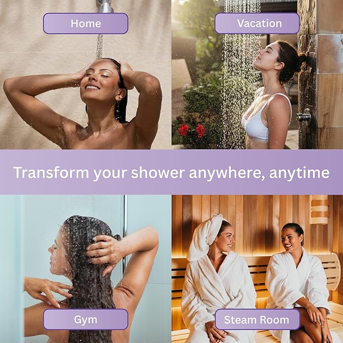 Lavender Shower Steamers (6 Pack) – Aromatherapy Shower Bombs for Relaxation & Stress Relief – Natural Essential Oil Spa Tablets, Self Care Birthday Gifts for Women & Men