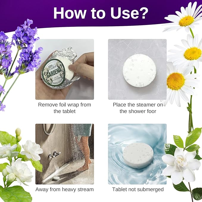 W&E Choice Shower Steamers Aromatherapy 8 Counts, Christmas Gifts for Women, Shower Bombs with Natural Essential Oils for Daily Relaxation & Stress Relief, Birthday Gifts for Wife, Mom