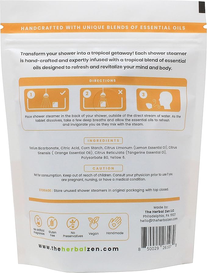 Aromatherapy Shower Steamer Gift Set - USA Made Valentines Day Gift for Her and Him - Shower Bomb Tablets Made with Soothing Natural Essential Oils - Relaxation Gift for Women and Men