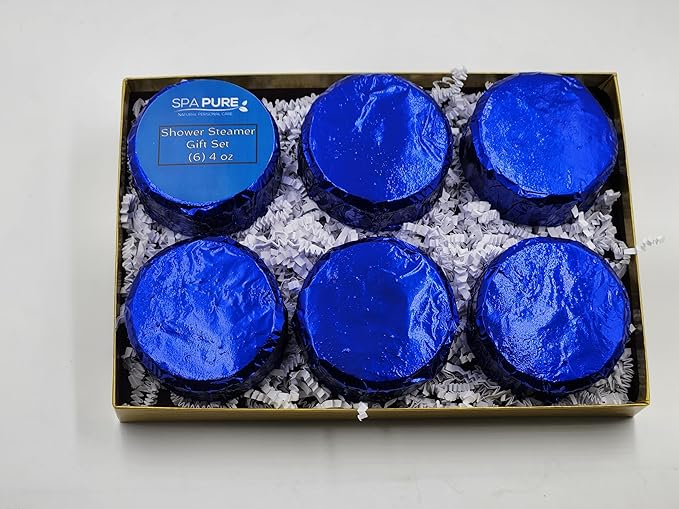 Spa Pure Shower Steamer - Gift Set 6-4 oz Tablets, Makes an Amazing Gift (6 Count) Pack of 1