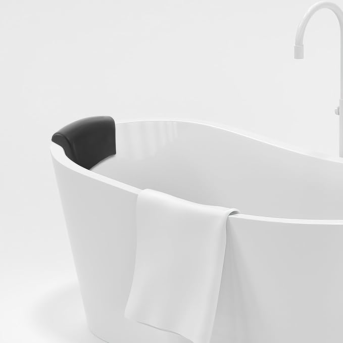 Anti-Slip Bath Pillow for Tub with Neck and Head Support, Suction Cup Bathtub Pillow for Bathing Comfort and Back Relaxation, Bathroom Accessory for Tub Use