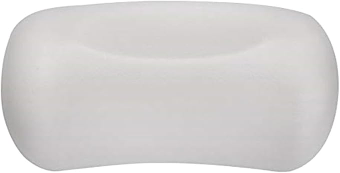 Zerodeko Tub Pillow with Suction Cups White Bath Pillow Head Support Cushion for Neck and Back Relaxation in Bathtubs