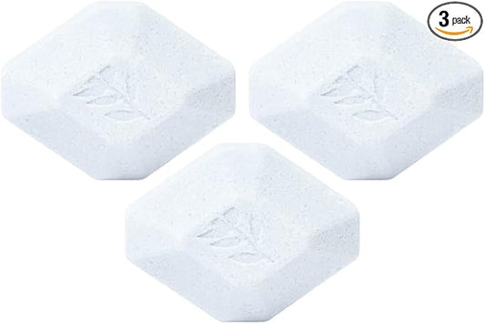 Pacha Soap Co. Epsom Salt Bath Bombs - Breathe (Peppermint & Eucalyptus), Nourishing Aromatherapy Bath Fizzies with Clean Ingredients and Essential Oils, Handcrafted in The USA, 3-Pack, 5 oz Each