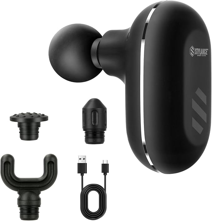 Neck Massage, Mini Massage Gun, Compact Sports Massager, Percussion Deep Tissues Muscle Massager, Portable Handheld Massager for Office, Home,Salon, Travel, Gift