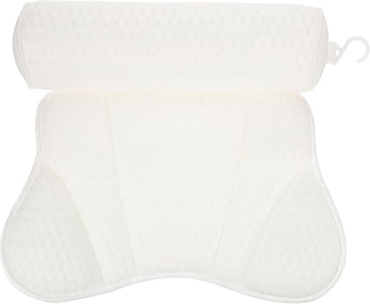 Zerodeko Spa Bath Pillow for Tub, 1pcs Washable Butterfly-Shaped Mesh Bathtub Pillow with Suction Cups, Soft Breathable Head and Neck Support for Home Spa and Relaxing Soaking