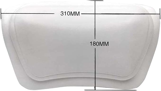 Ergonomic Bath Tub Pillows with Suction Cups, Bath Pillow for Tub, Bathtub Pillow Rest for Home Spa, Soft, Waterproof Headrest,Grey
