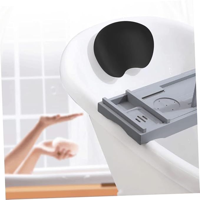 Bath Pillow for Tub Non- Ergonomic Headrest for Mesh Design Strong Cups Bath Accessories for