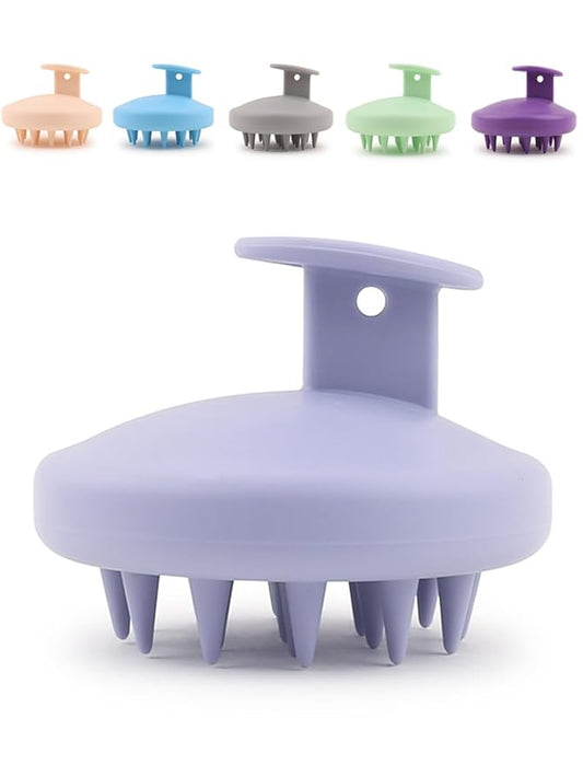 Head Massager Scalp Massager Hair Growth [Grey Blue] Shampoo Brush for Dandruff Stress Relax Dog Hair Brushs for Shower Soft Silicone Scalp Scrubber Stimulating for Animal Gift for Wife Girls Mother