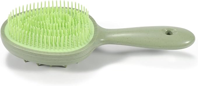 S&W DECORE Double Sided Scalp Massager Hair Growth, Shampoo Brush Head Scalp Massager for Hair Growth Scalp Scrubber with Soft Silicone Bristles (Green)