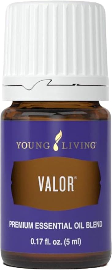 Young Living Valor Essential Oil - Empowering Blend with a Harmonious Blend of Black Spruce, Blue Tansy, Camphor Wood, Geranium, and Frankincense - 5ml Bottle for Courage and Confidence