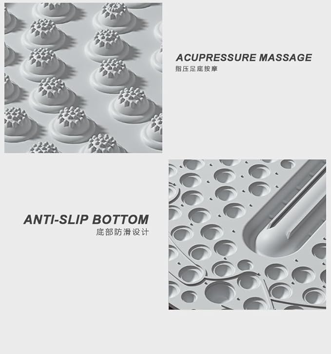 Acupressure Foot Massage Mat for Stress Relief & Pain Relief with Massage Ball Tracks, Acupressure Mat for Feet Portable Design for Home, Gym, Office Use - Targets Arch & Heal Pain