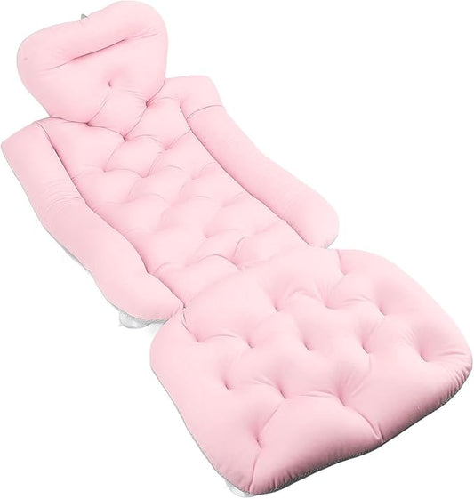 Full Body Bath Pillow for Bathtub, Spa Bathtub Cushion for Head Neck Shoulder Back Support, Bathtub Full Body Mat Adult Bath Mat with Suction Cups, Bath Cushion for Tub (#2)