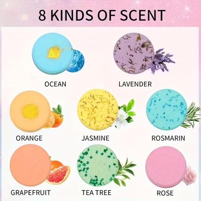 Shower Steamers Aromatherapy, 8 Pack Self Care Gifts for Women, Shower Bombs Aromatherapy Birthday Gifts for Teen Adults Self Care Steamers, Beauty & Personal for Home SPA