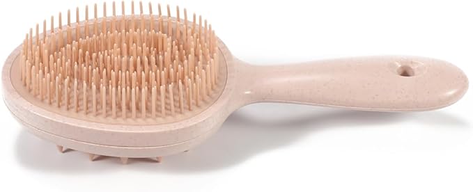 S&W DECORE Double Sided Scalp Massager Hair Growth, Shampoo Brush Head Scalp Massager for Hair Growth Scalp Scrubber with Soft Silicone Bristles (Orange)