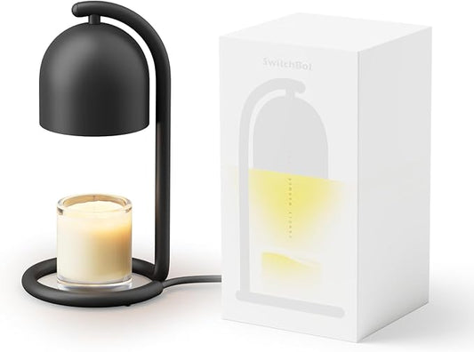 SwitchBot Candle Warmer Lamp with Gift Box Matter-Certified Voice Control, Birthday Gifts for Women Mom, House Warming Gifts New Home Decor, Dimmable Flameless Candle Wax Melter